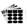 The stickers are waterproof, a set of sheets is 5 pcs., Cretaceous marker, size 1 stickers - 60 × 40 mm
