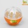 Ball for cats "Fun family" with plastic balls inside, 4.2 cm, mix of flowers