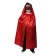 Carnival cloak with a hood, a web on red, satin, length 85 cm + mask
