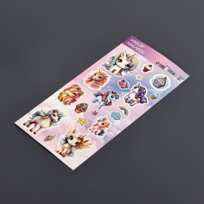 Set of children's stickers of paper 10 x 22 cm, 