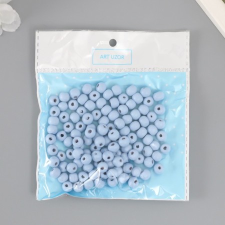 Beads for creativity "gray-blue" D-0.8 cm, set of 20 g-3