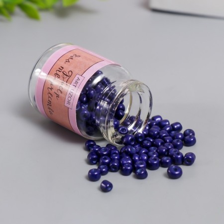 6/0 round beads in the bottle "bright blue" 20 g-1