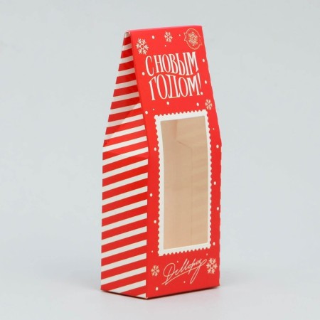 Folding box "New Year's Post", 6 x 14.5 x 3.5 cm, New Year-1