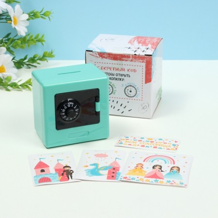 Piggy bank Plastic "Safe. Princess" MIX 8.5x6x8.5cm-8