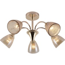 Lamp on the ESCADA rod, 1129/5p. 5x60W, e27, 590x590x290 mm, color gold