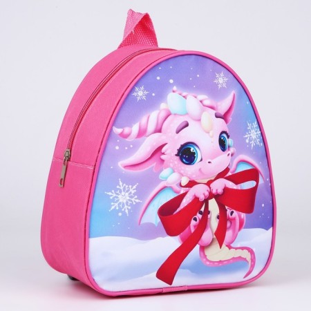 Baby's backpack "Dragon with a bow", 23*20.5 cm-3