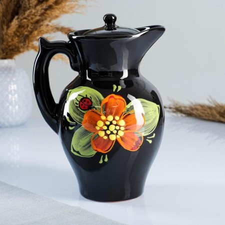 Set for drinks "Festive" ladybug, 4x0.2l / 1.4l / 34.5x24.5cm-3