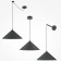 Suspension lamp Maytoni Mod167PL-01B, 1HE27, 40W, 15.5x318 cm, black color