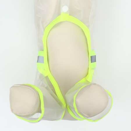 Commentary raincoat for dogs, rr s (DS 25, OG 37 cm, weight 3-5 kg), transparent yellow-7