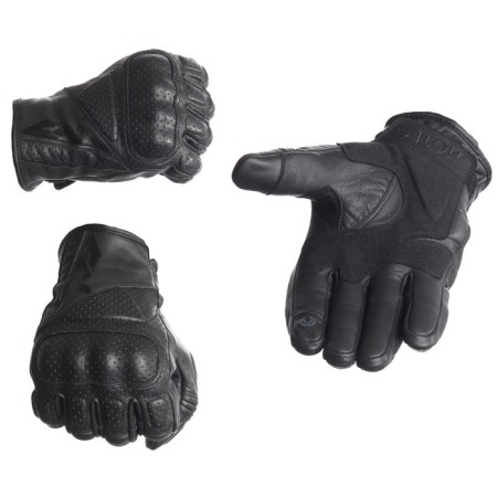 Leather gloves ganter, size s, black-1