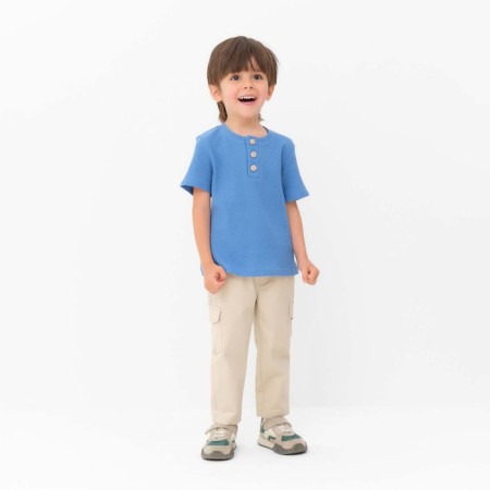 T-shirt Children's KAFTAN "BASIC Line", p. 36 (134-140 cm), blue-1