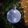 Christmas ball "Snow Forest", batteries, 1 led, white glow