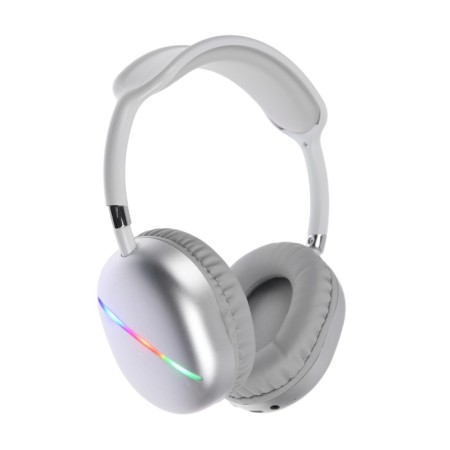 AKZ MAX10 headphones, wireless, full -size, microphone, backlight, white-1