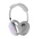 AKZ MAX10 headphones, wireless, full -size, microphone, backlight, white