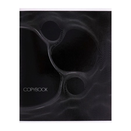 A notebook of 96 sheets in the Calligrata “graphics 2” cage, cover coated cardboard, glossy lamination, block offset mix-5