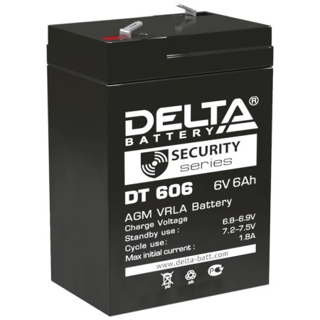 Battery Delta 6 Ah 6 volts DT 606