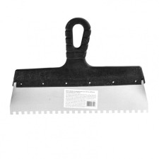 Sparta 85140 spatula, 6x6 mm tooth, stainless steel, plastic handle, 300 mm