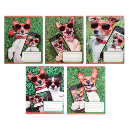 Notebook 12 sheets in the Calligrata Call "Selfidog", cover coated paper, VD-LK, OFSET Block, MIX