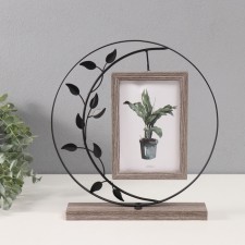 Photo frame Metal in 2 photos 10x15 cm 