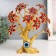 Souvenir from the evil eye "Blooming tree" gold, red 17.5x6.5x23 cm