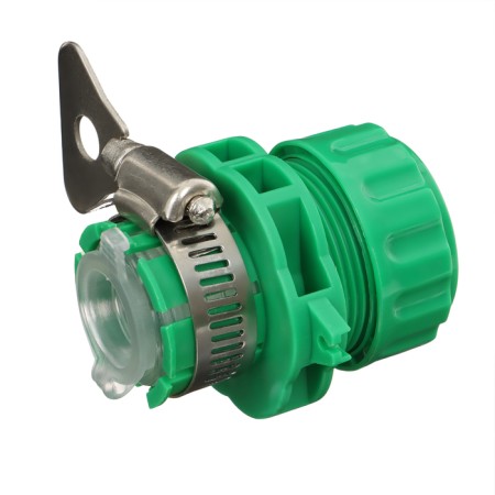 Connector, 3/4 "(19 mm), with a mount on a crane 3/4" (19 mm), with a clamp, plastic, rubber, Greengo-1