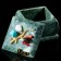 Casket "Ural", a coil, with a decorative stone, 6.5x6.5x5.5 cm