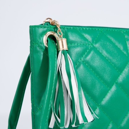 Lightning bag bag, wrist strap, green color-3