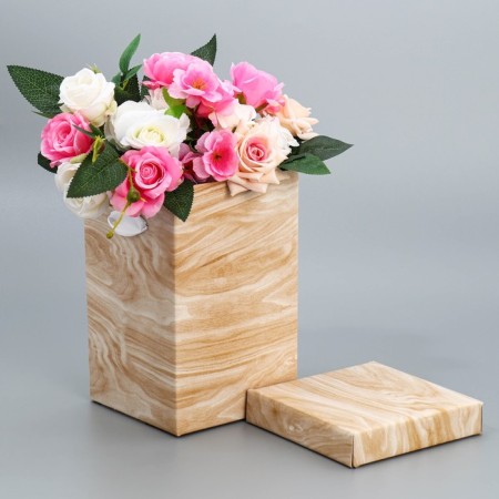 Folding box "Wood", 14 x 23 cm