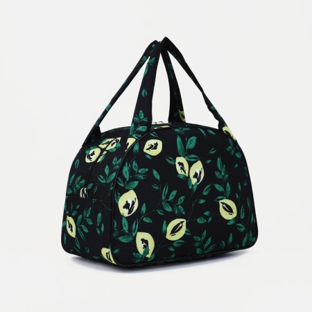 Road bag with lightning, green color