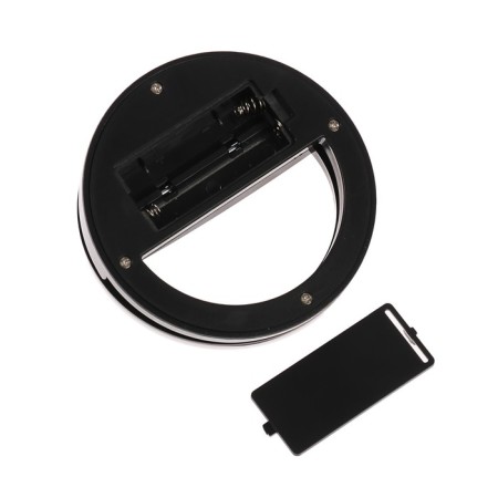 LED ring lamp for Luazon AKS-03, from batteries, 3 modes, black-8