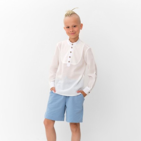 Shirt for a boy minku color white, height 152-5