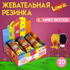 Chewing gum LOVE IS Mini, Assorted, 21 g