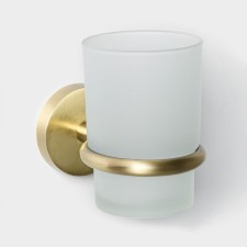 A glass glass glass with a Stölz Bacic Stolz holder, Bronze series