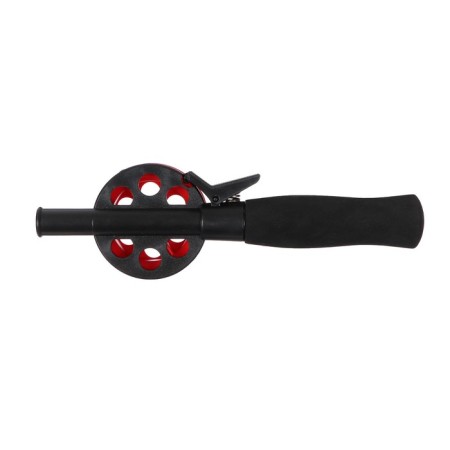Winter fishing rod, neoprene handle, length 33 cm, red color, HFB-34-3