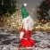 Soft toy "Santa Claus in a Sinic suit" 34x17 cm, red-green