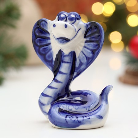 Souvenir "Snake Manya", Gzhel, 8.5 cm-1