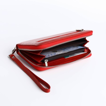 Women's wallet with lightning, red color-3
