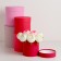 Set of boxes 5V1 "Pink palette", 23 x 23cm - 15 x 15cm
