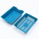 Deep toilet with a mesh of 36 x 25 x 9 cm, blue
