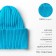 Women's hat Minaku "Bini" color turquoise, size 54-56