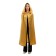 Carnival cloak adult, satin, color golden length 120cm