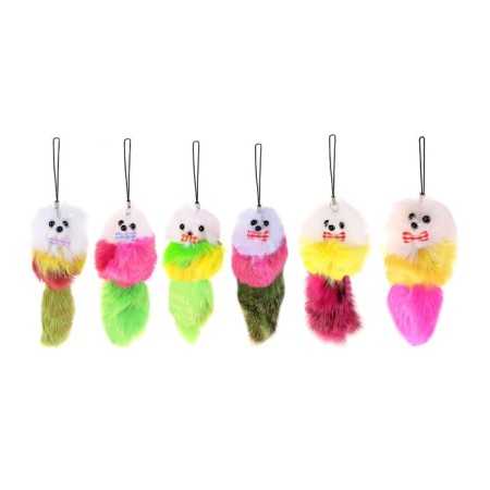 Fluffy on the pendant "Cutie" 4.5 x 4.5 x 12.5 cm, color mix-4