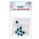 Elose -based eyes, set of 10 pcs., Size 1 pc. - 10 mm, blue color with sparkles