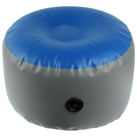 Puff of inflatable "Musson", gray/blue color-1