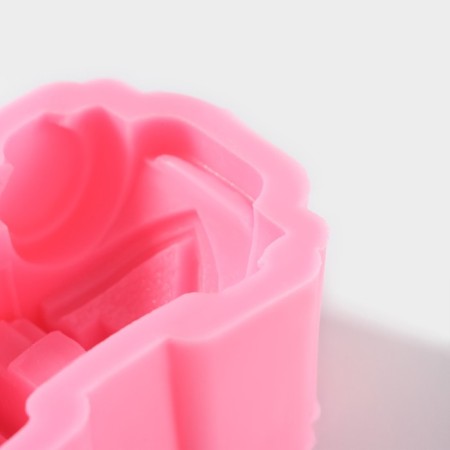Mold Dolyana "Machine", silicone, 9.9 × 6.6 × 3.9 cm, pink color-3