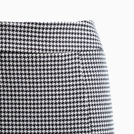Women's skirt with a cut Mist p. 42, black/white-6