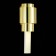 Sconces st. SL1630.201.02. Cesena. 2x3 watts, G9, 15x37 cm, golden color