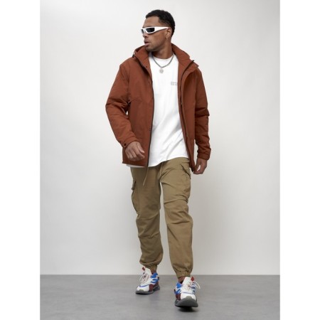 Male spring jacket, size 58, brown color-8