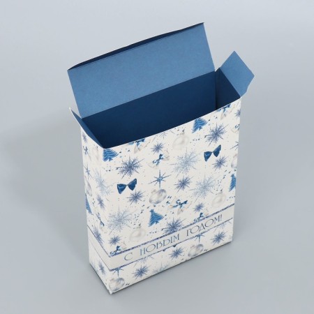 Folding box "New Year's bow", 21x 15 x 5 cm, New Year-4