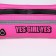 Female belt for running, on a zipper, pink color